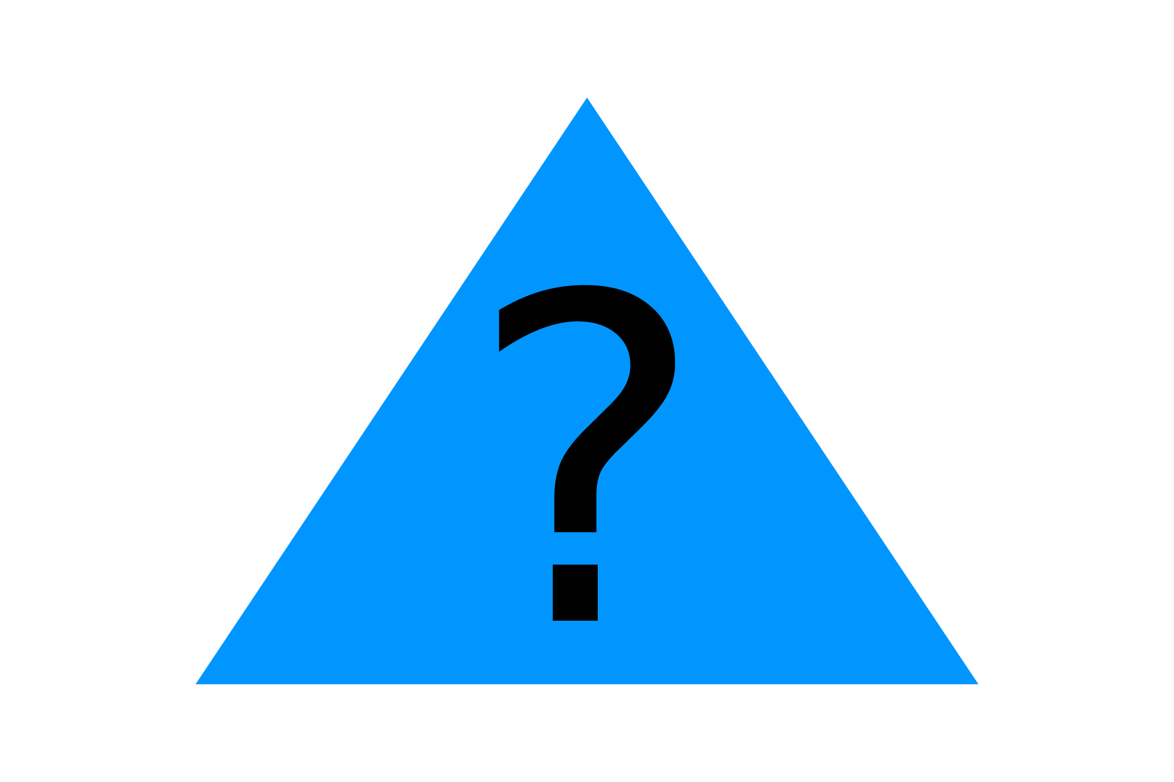 Triangle with a question mark