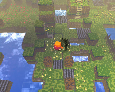 Gameplay still from "Stephen's Sausage Roll"